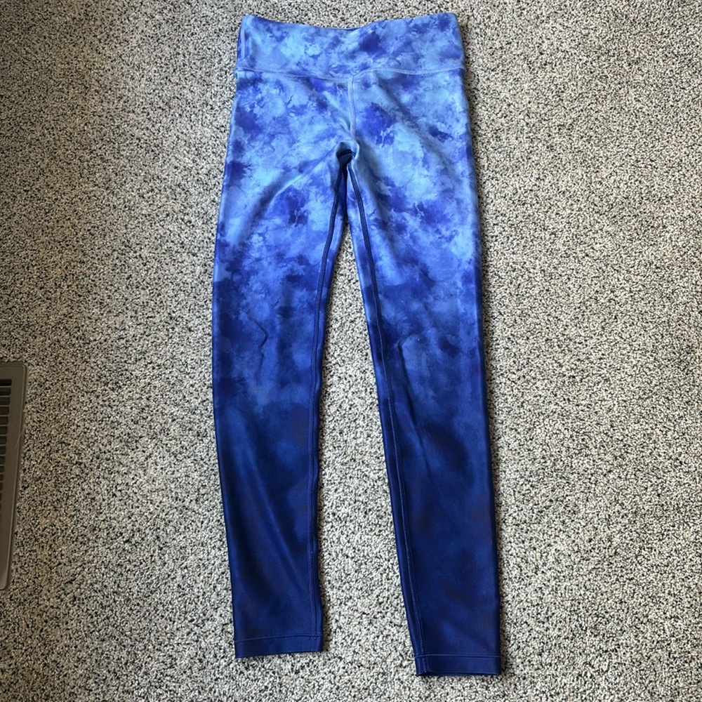 Athleta girl high rise printed chit chat legging/ tight